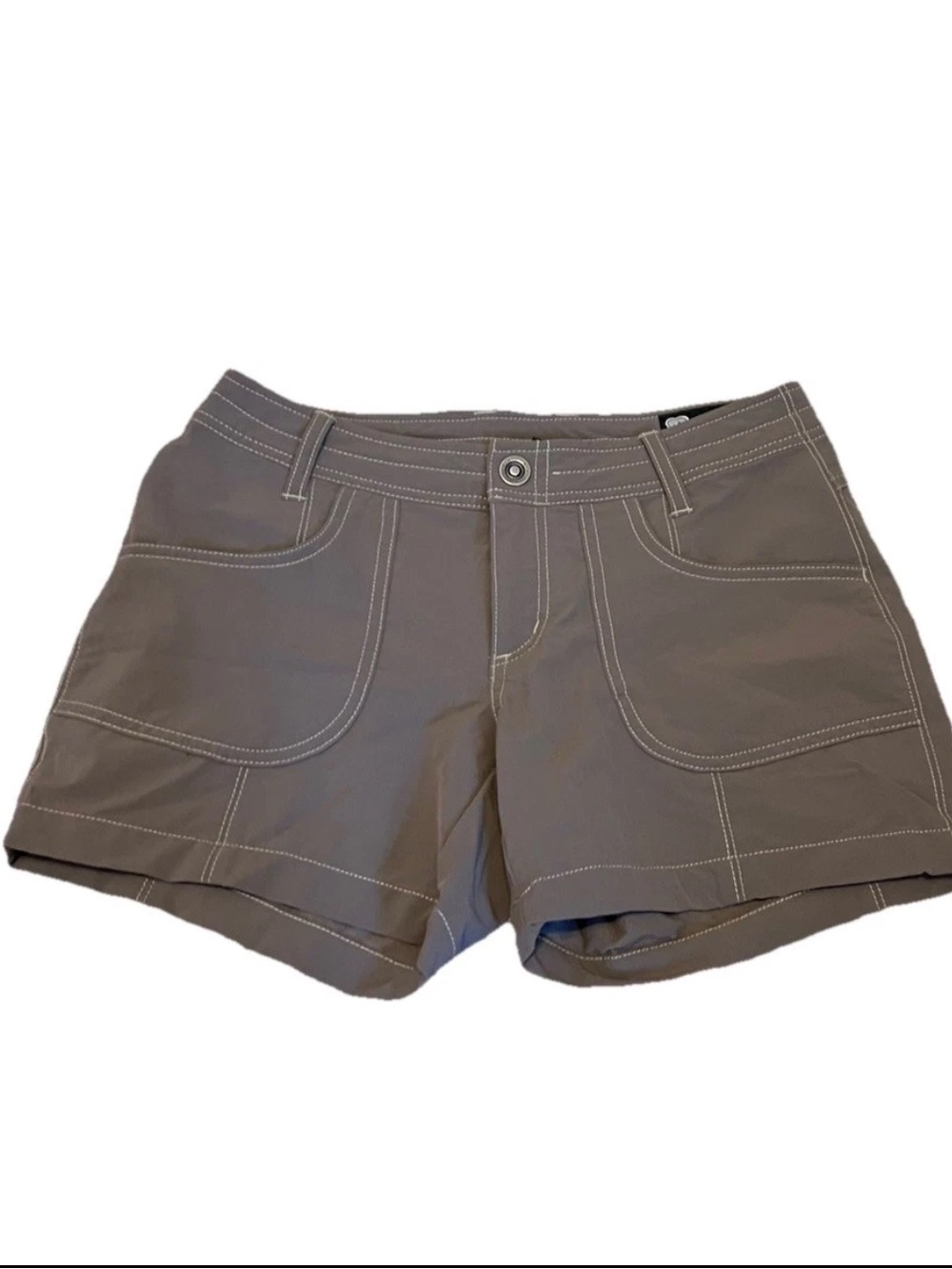 Kuhl Cargo Hiking Nylon Brown Shorts Gorpcore Outdoor Granola Women’s Size 2